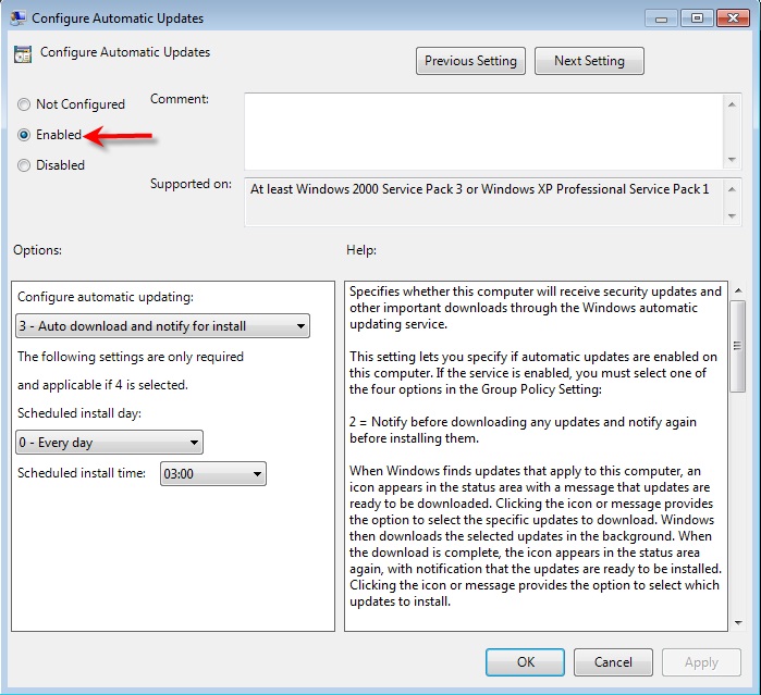Cannot change auto update with an Administrator account - Microsoft Q&A
