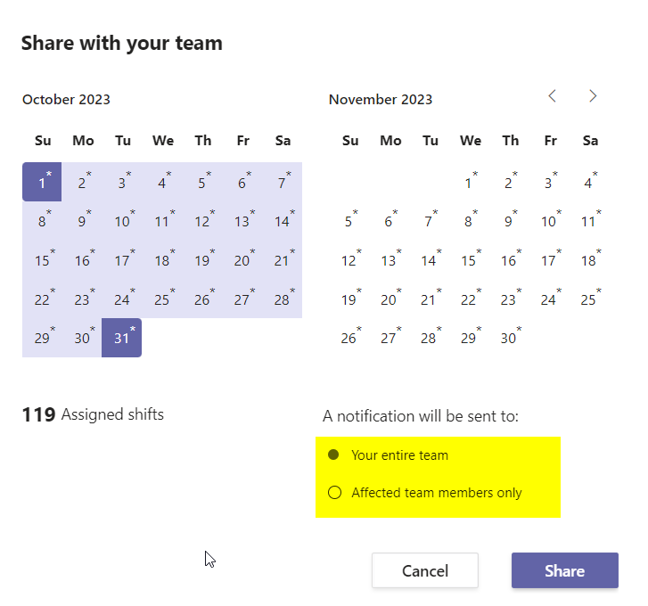 Teams Shifts notification options doesn't reflect the notification ...