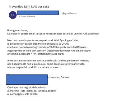 email received