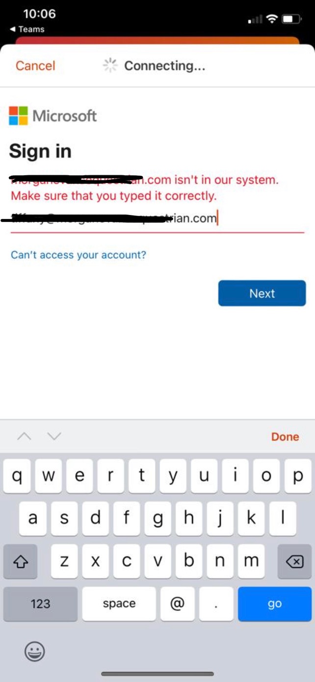 Email address not in System - Microsoft Q&A