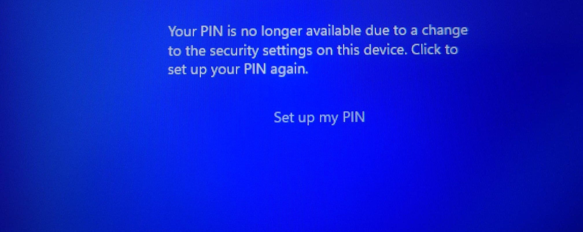 Your PIN is no longer available - NO access after motherboard replace ...