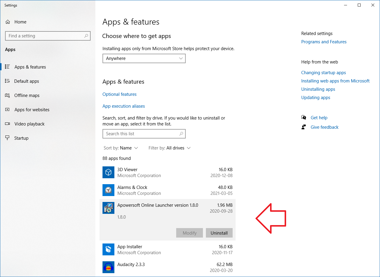 How to find where an app is installed? - Microsoft Q&A