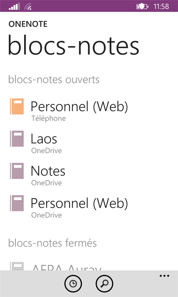 Onenote : Comment transférer un bloc-note stocké sur le téléphone ...