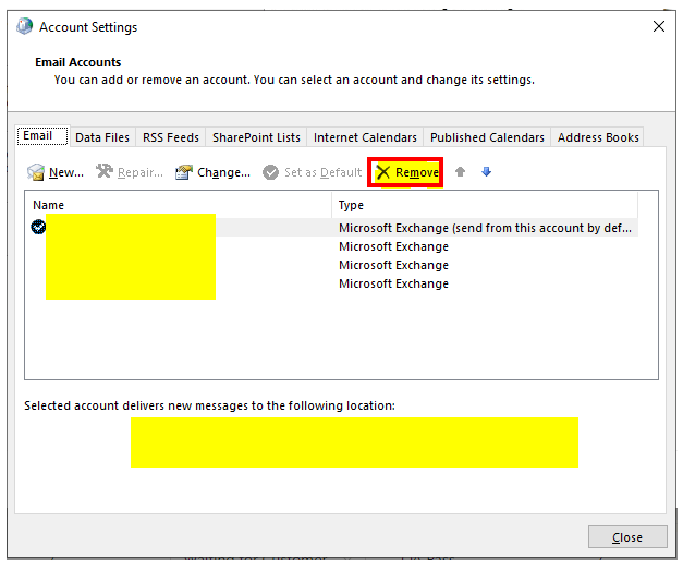 How do I remove the primary email account in outlook? - Microsoft Q&A