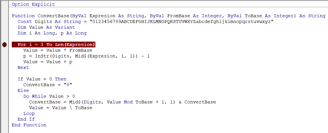Single stepping a user defined function in VBA for Excel - Microsoft Q&A