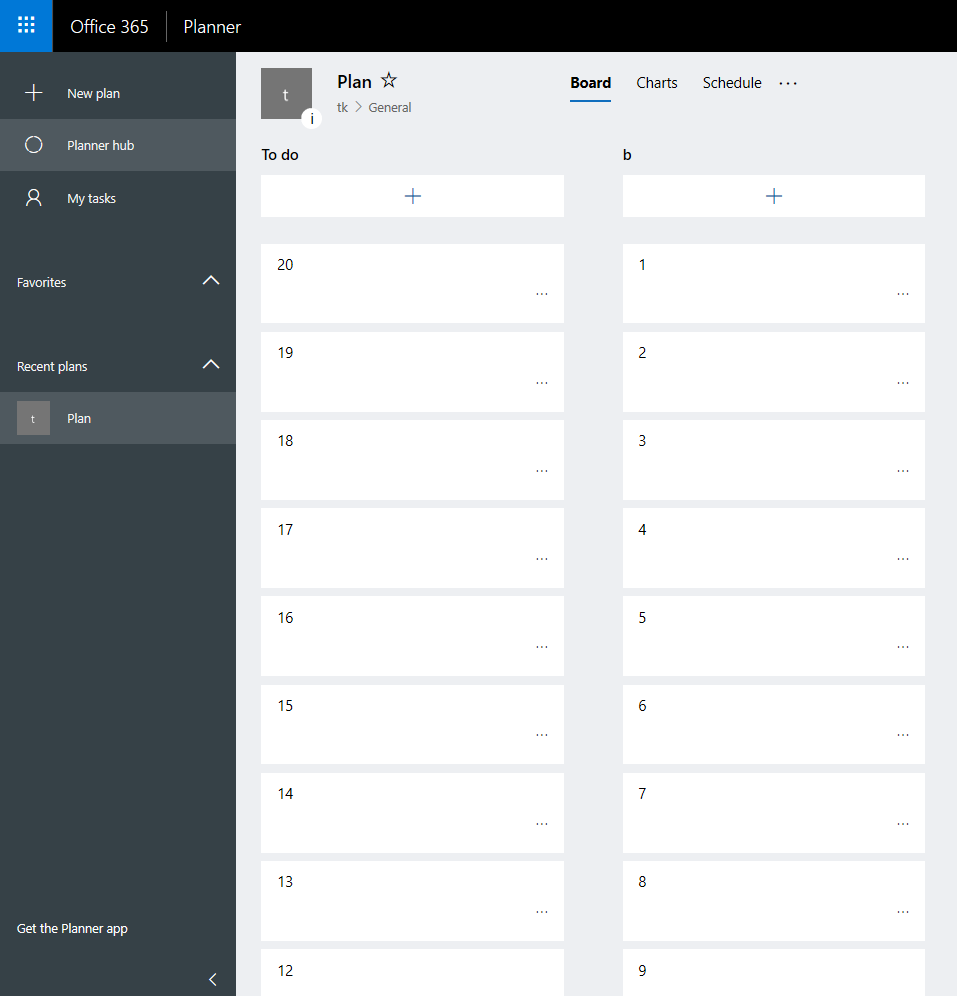 Creating more then 10 tasks in a Bucket - Planner - Microsoft Q&A