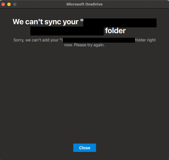 OneDrive for Business cannot sync shared file on macbook pro but worked ...