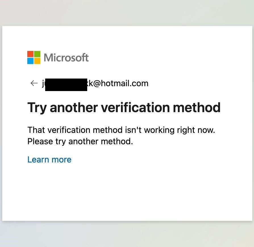 Pathetic automatic account service || Unable to unlock my hotmail ...