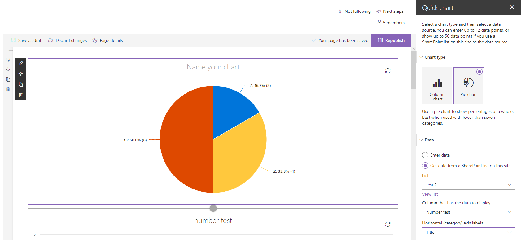 Sharepoint Quick Charts - Microsoft Q&A
