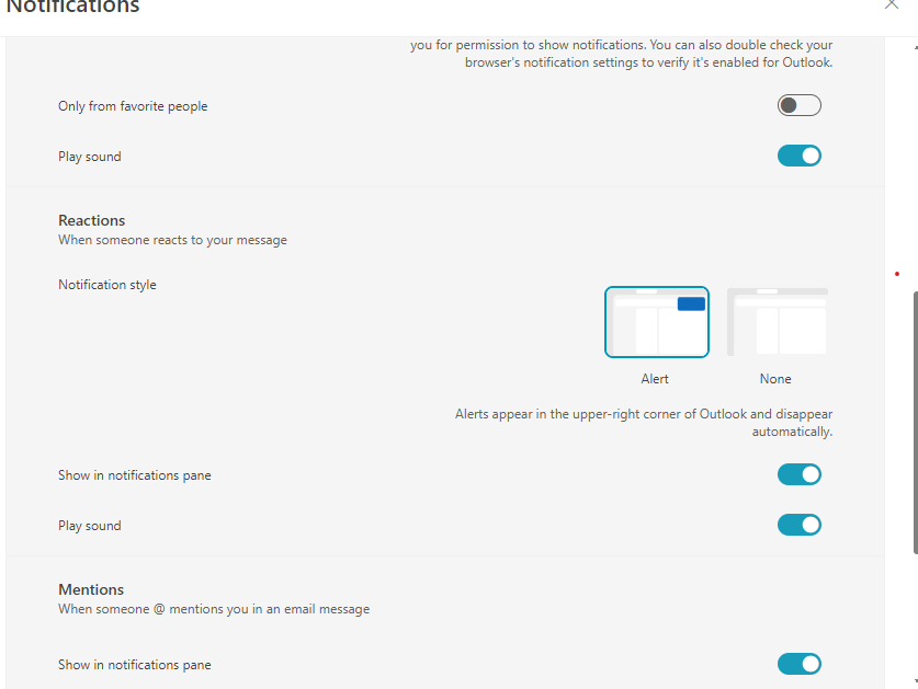 Notification Issues with Outlook in Browser - Microsoft Q&A