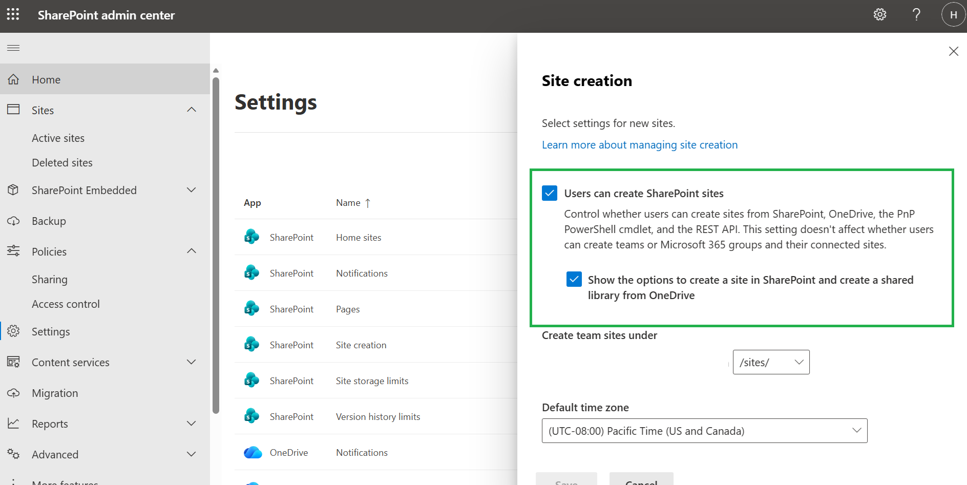 I cannot create new site in SharePoint - Microsoft Q&A