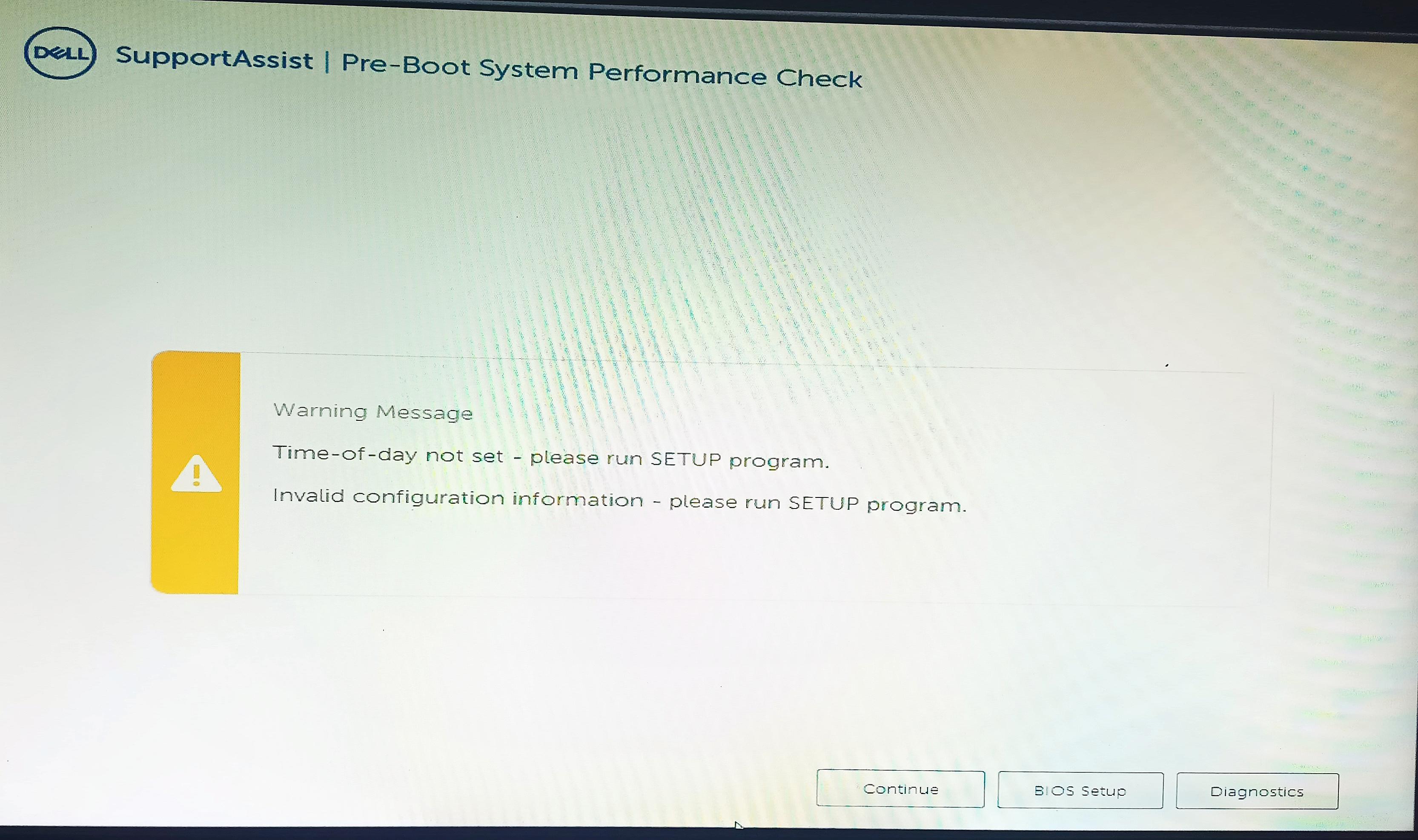 CMOS Warning
