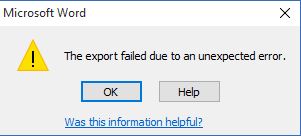 Cannot Convert Word Docx 2010 to PDF in Windows 10 - Microsoft Q&A