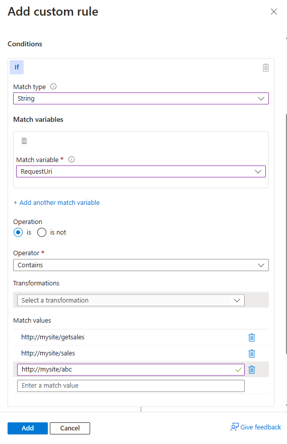 how to ignore specific owasp rule for a specific URI in azure waf v2 ...