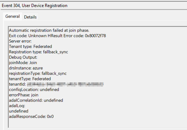 Entra Hybrid join error - Microsoft Q&A