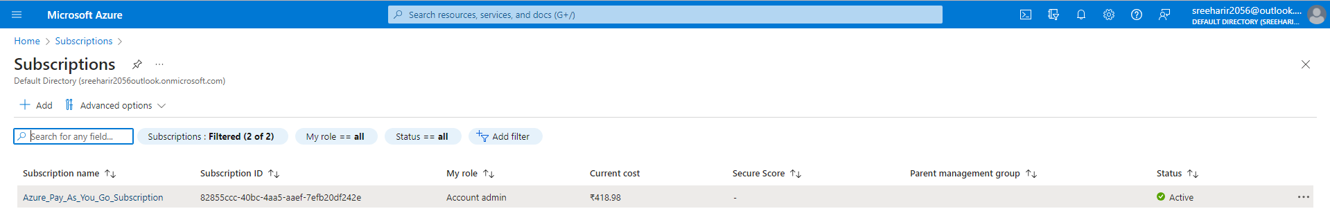 my pay as you go subscription cost is increasing drastically ...