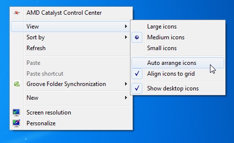 Changing the default icon placement on the desktop - Microsoft Q&A