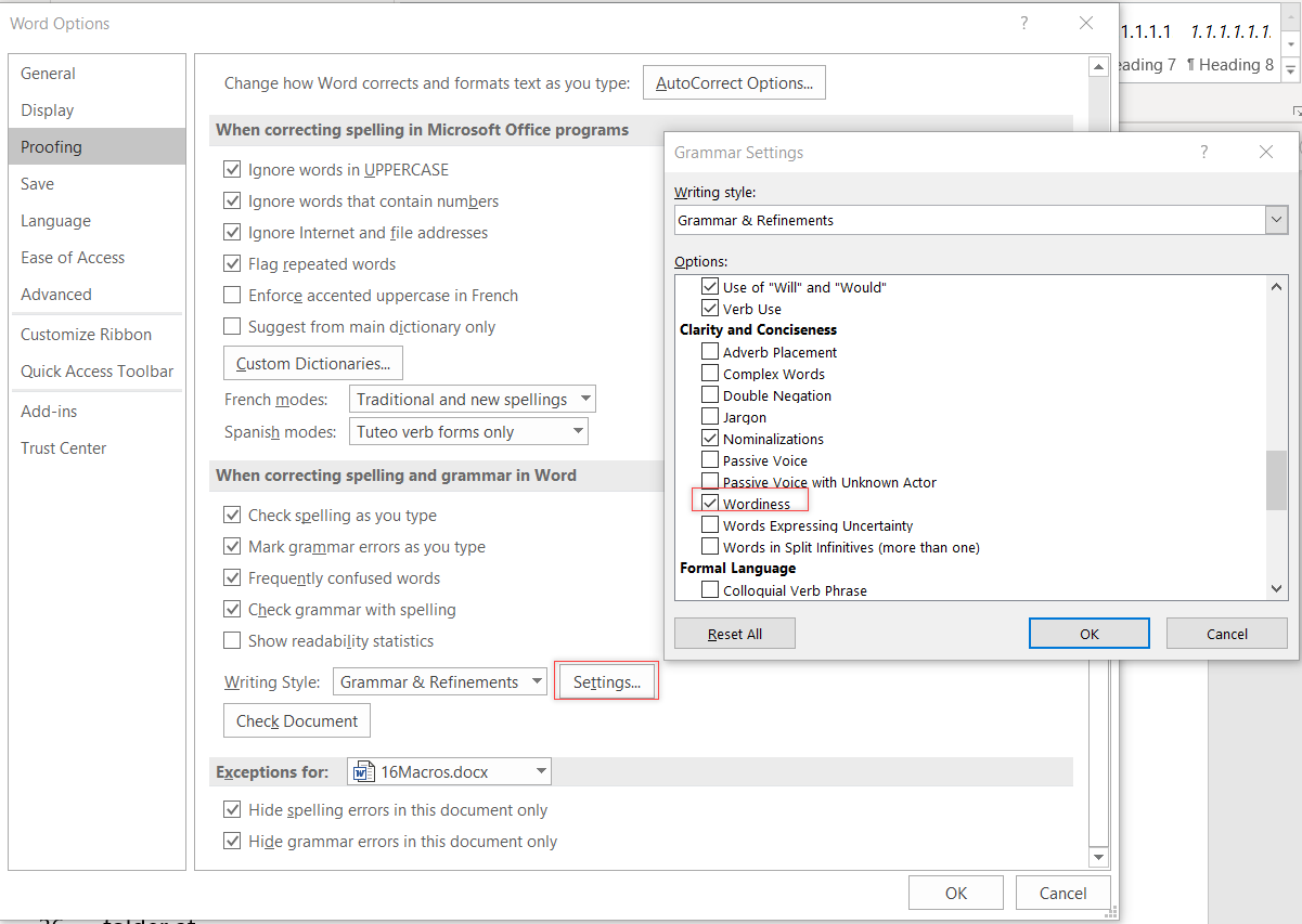 Missing Editor and Check Document button in Microsoft Word 365 ...