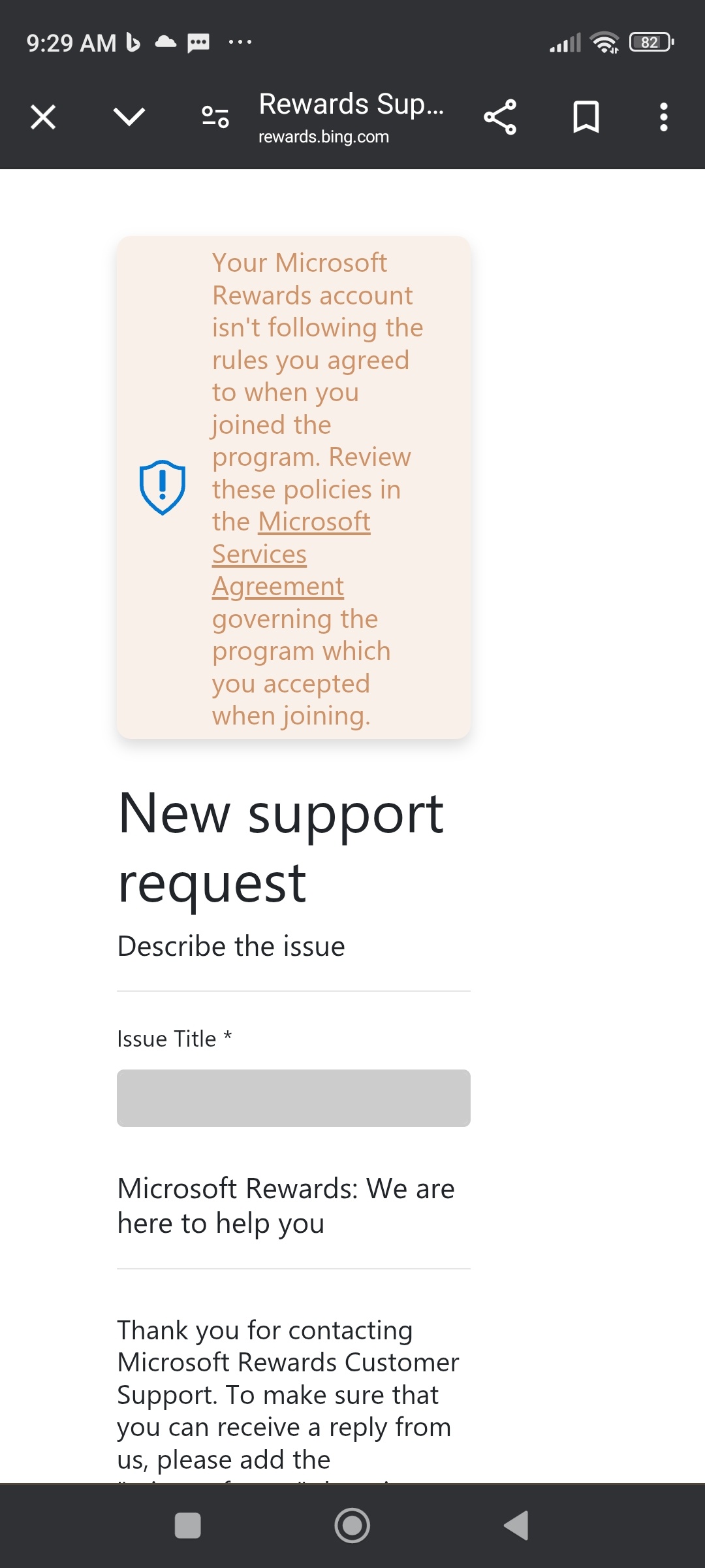 Microsoft rewards account falsely suspended - Microsoft Q&A