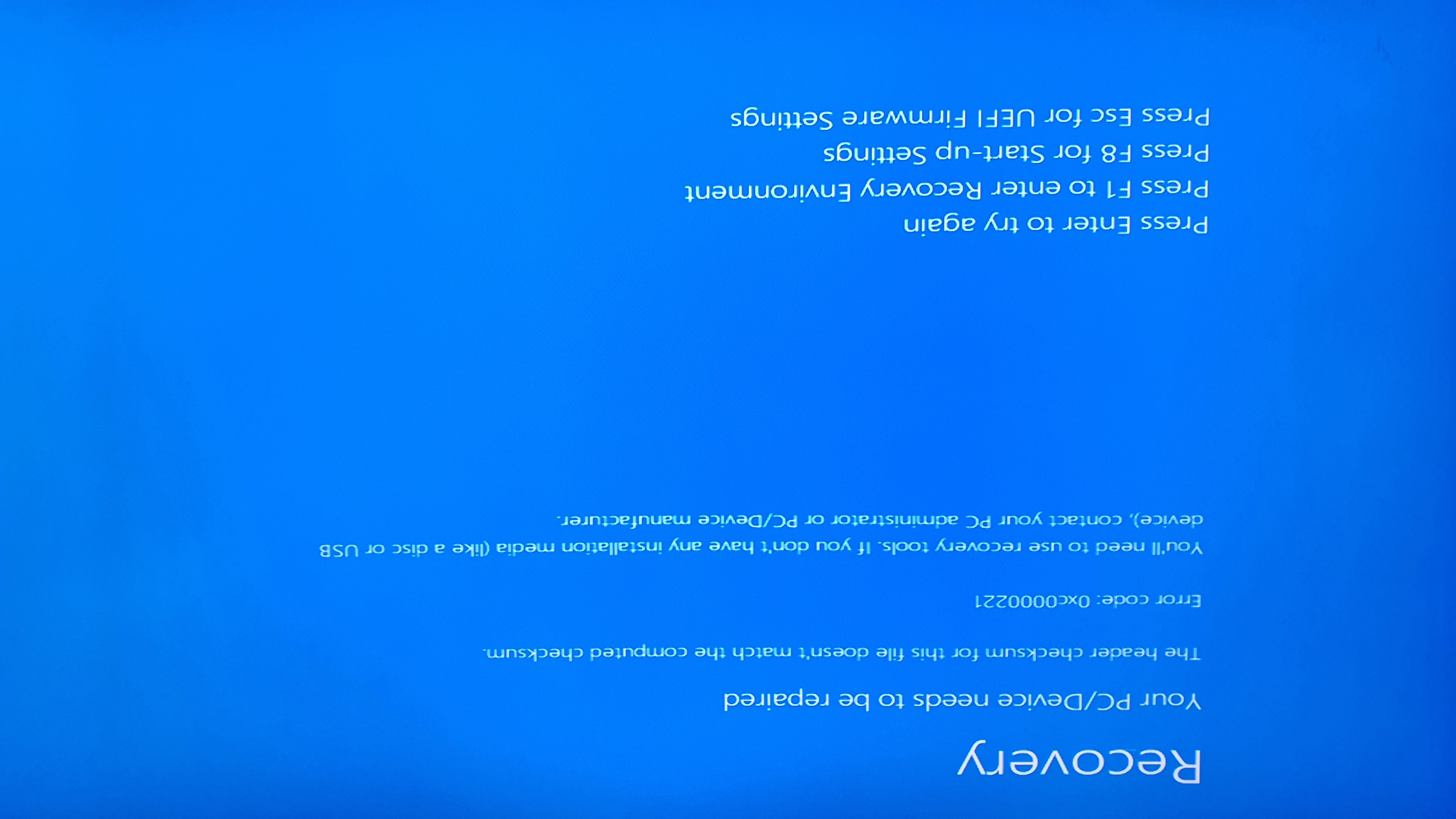 Help I Cant Boot My PC When This PC Says it needs to be Repaired. But ...
