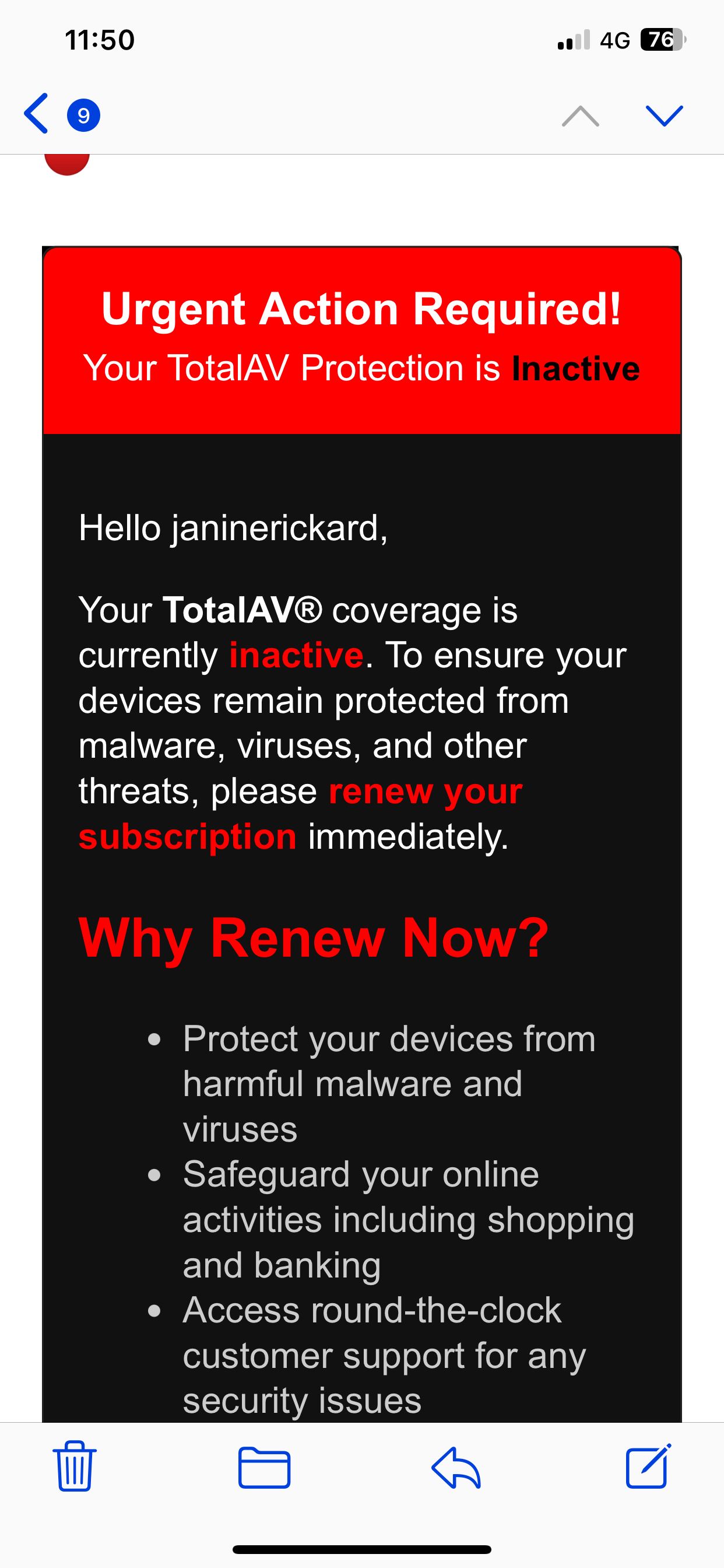 Email saying critical security update and action required - Microsoft Q&A