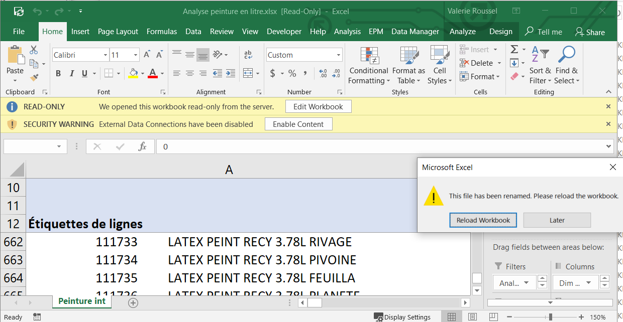 This file has been renamed. Please reload the workbook - Microsoft Q&A