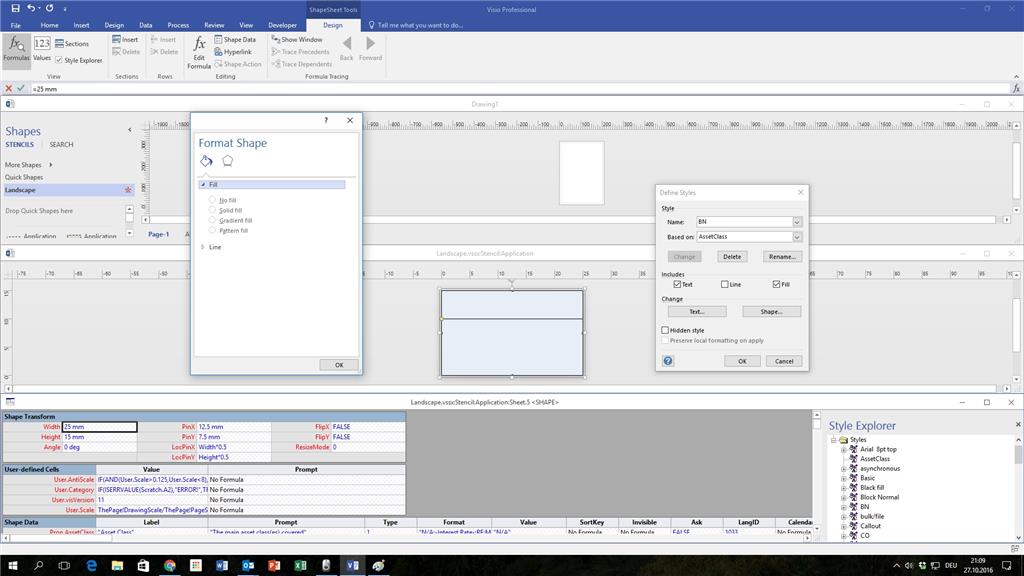 Shape styles don't seem to work in Visio 2016 - Microsoft Q&A
