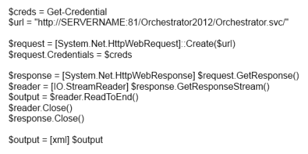 thumbnail image 3 of blog post titled  Accessing System Center 2012 Orchestrator Using the Web Service