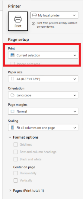 While Printing from an Attachment which is in Word Format in Try new ...