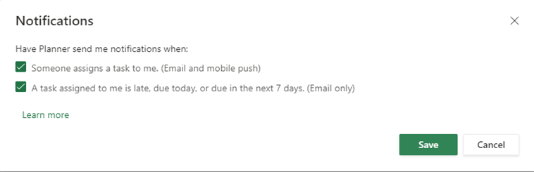 How to get notifications when a task is upcoming in planner - Microsoft Q&A