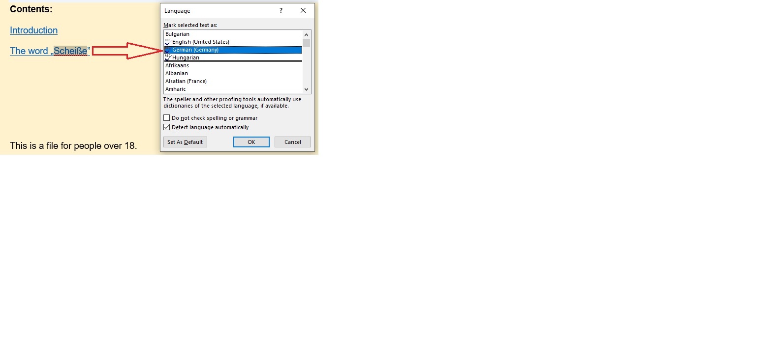 Spell check does not fix spelling errors in LINKS - Microsoft Q&A