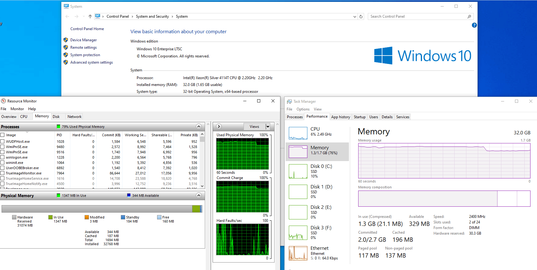 Only 1.65GB RAM usable on Windows 10 x32bit enterprise LTSC 2021 ...