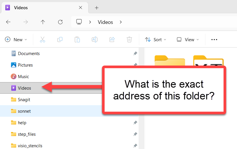 Windows 11 - Exact location of the purple 