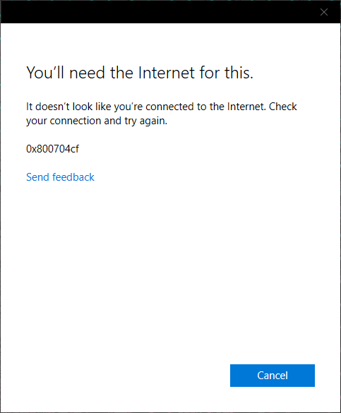 Error Code 0x800704cf After Sleep and Hibernate - Microsoft Q&A