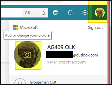 When I send emails an old profile picture shows when the recipient ...