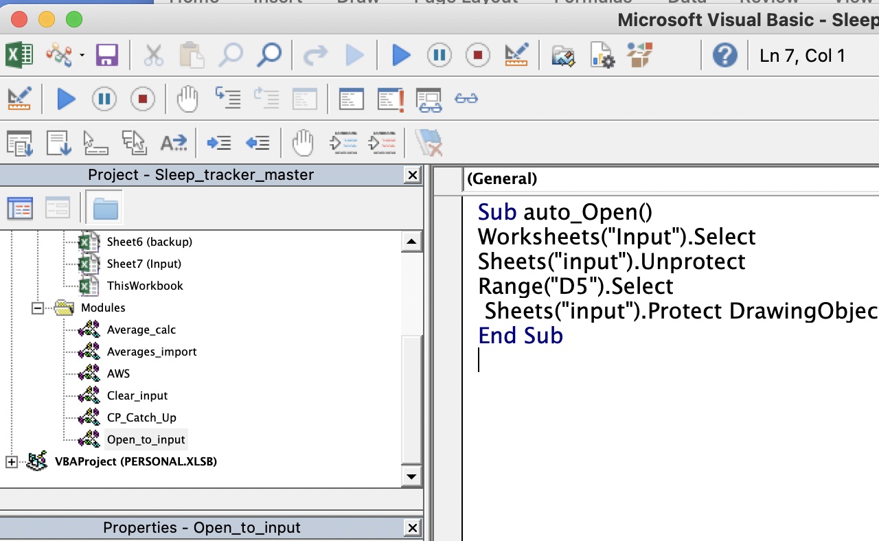 Excel VBA for Mac code window issue - Microsoft Q&A