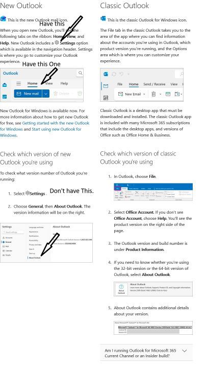 When selecting my inbox outlook shows the email in the reading body I ...