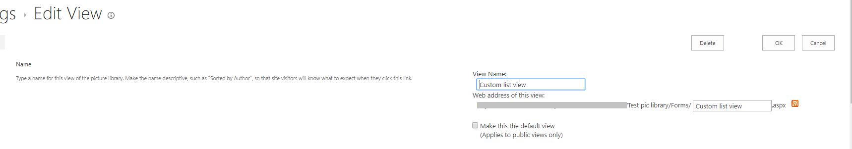 Sharepoint Picture Library - possible to change default Tiles to List ...