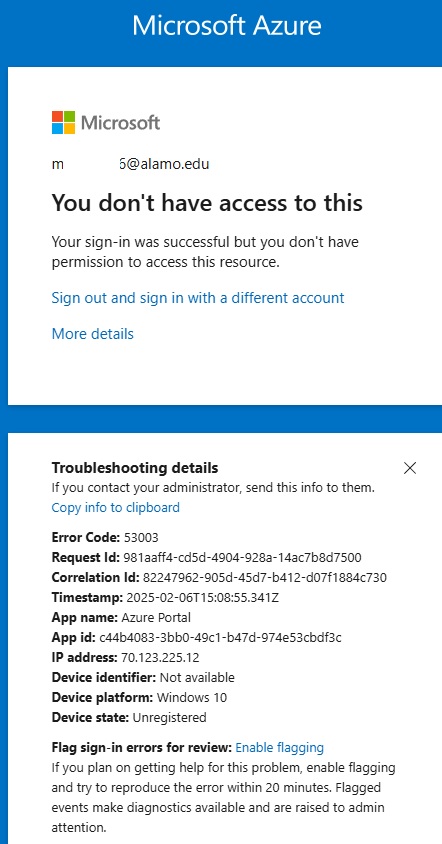 issue azure