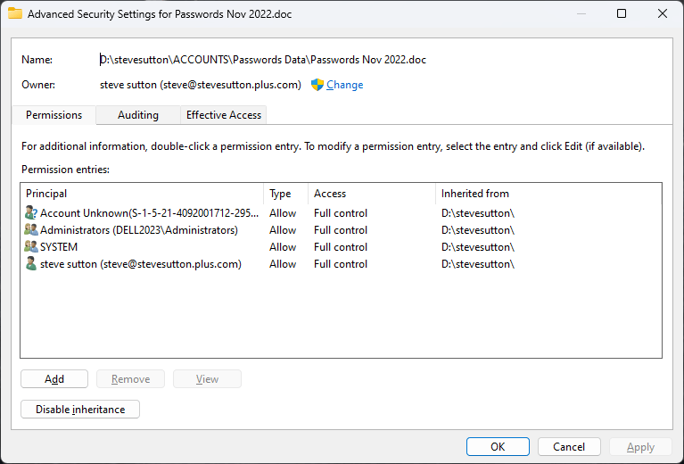 Access to files from old disk on different PC - Microsoft Q&A