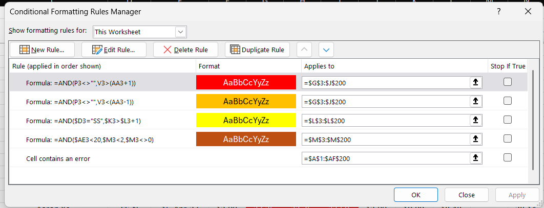 conditional formatting not matching - Microsoft Q&A