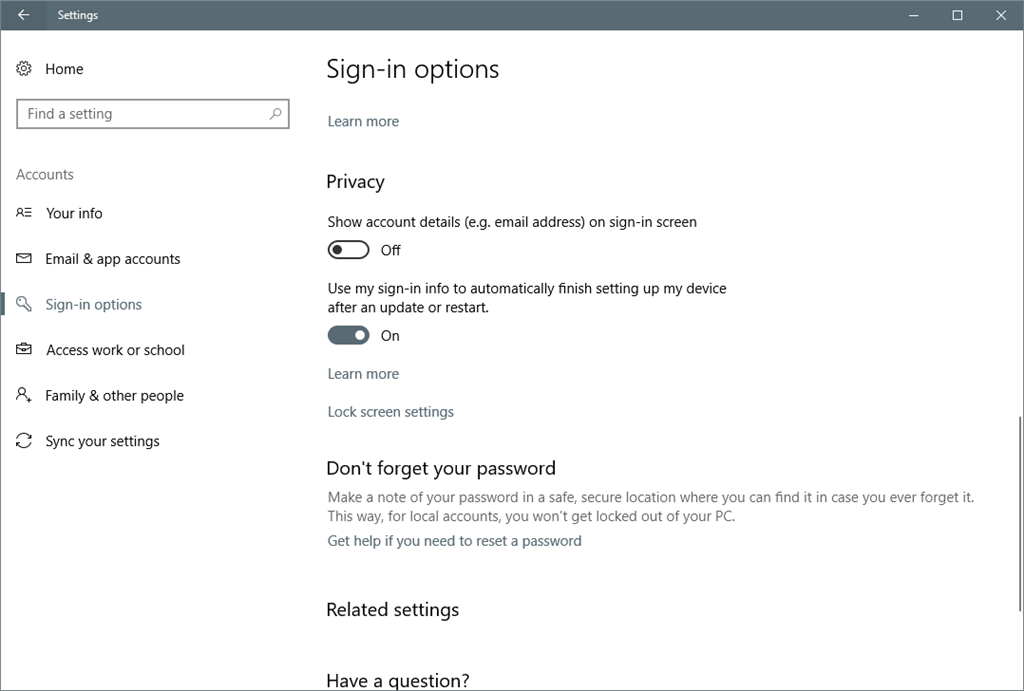 Windows 10 Version 1709 - Microsoft Q&A