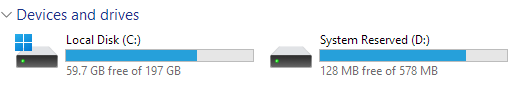 System Reserved Drive
