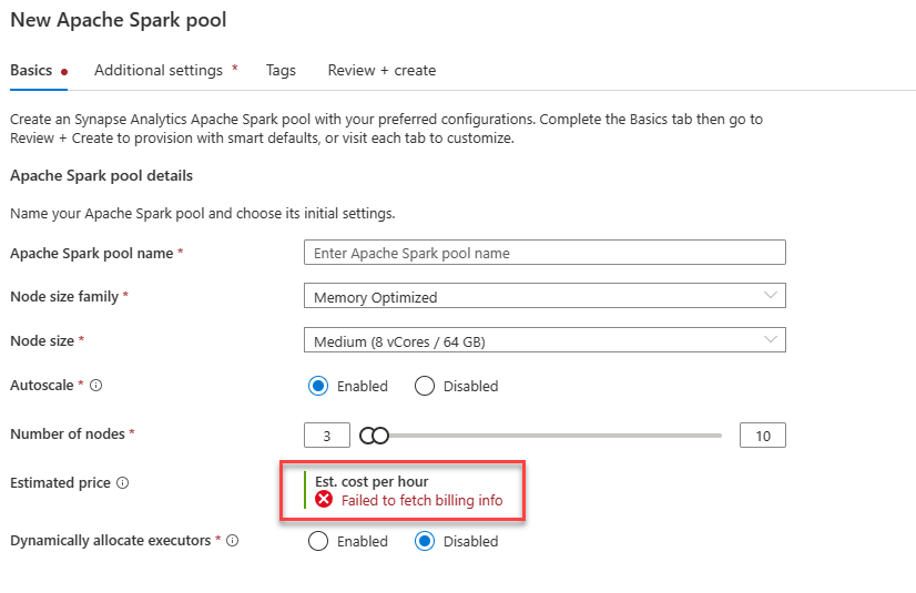 Failed to fetch billing info - Microsoft Q&A