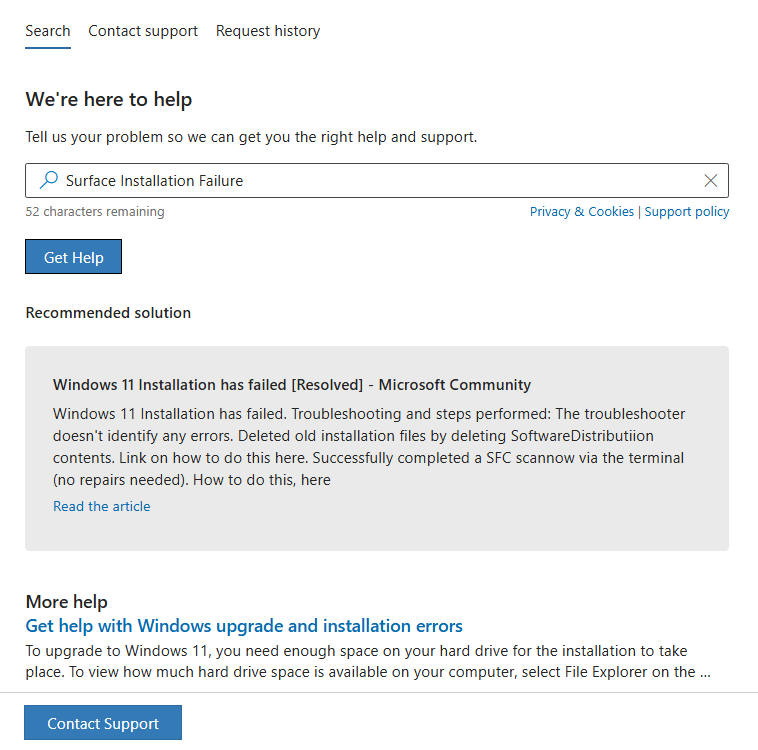 Cannot do clean install from Surface Image - Microsoft Q&A