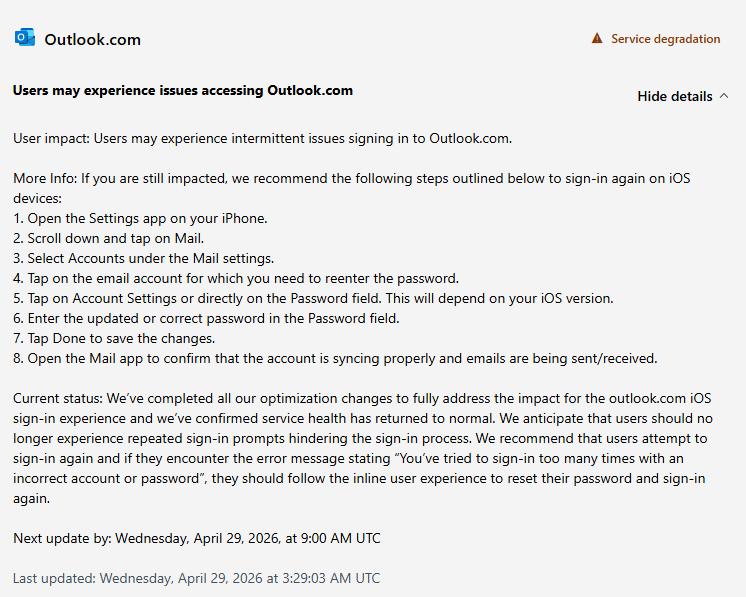 Having issues logging in on iPhone - Microsoft Q&A