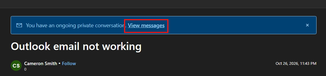 Outlook email not working - Microsoft Q&A