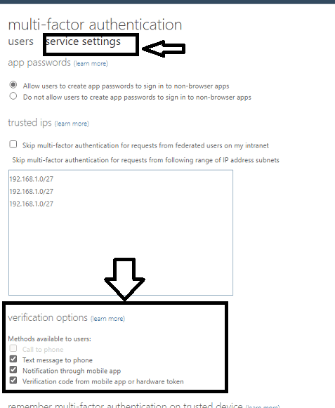 Authentication methods for Office 365 users - Microsoft Q&A