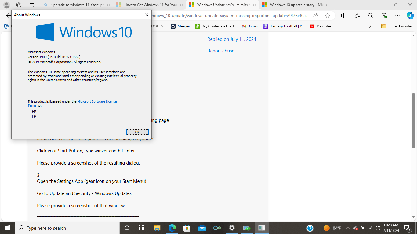 Windows Update say's I'm missing important updates, but when i run the ...