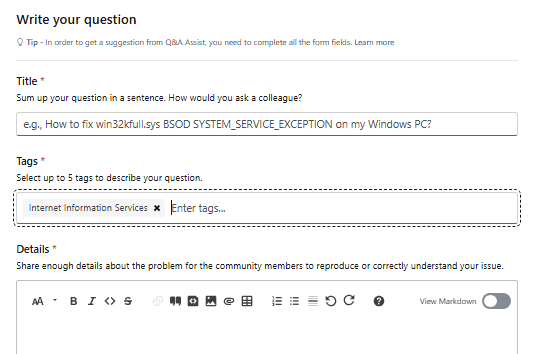 Import and SSL Certificates in IIS Manager Question - Microsoft Q&A